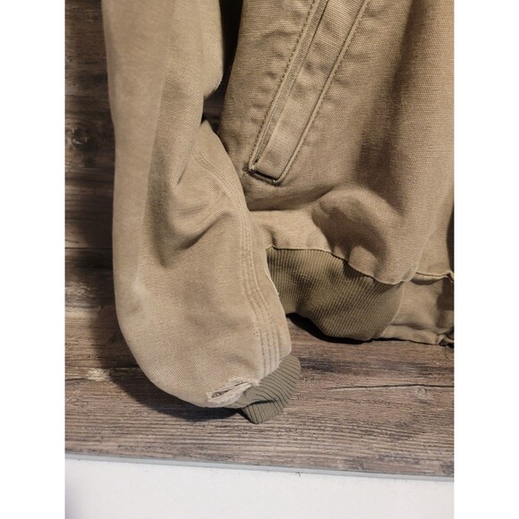 Vintage Carhartt Work Jacket Mens Size XL Beige Y2K J102 DES Santa Fe Desert - Picture 6 of 11